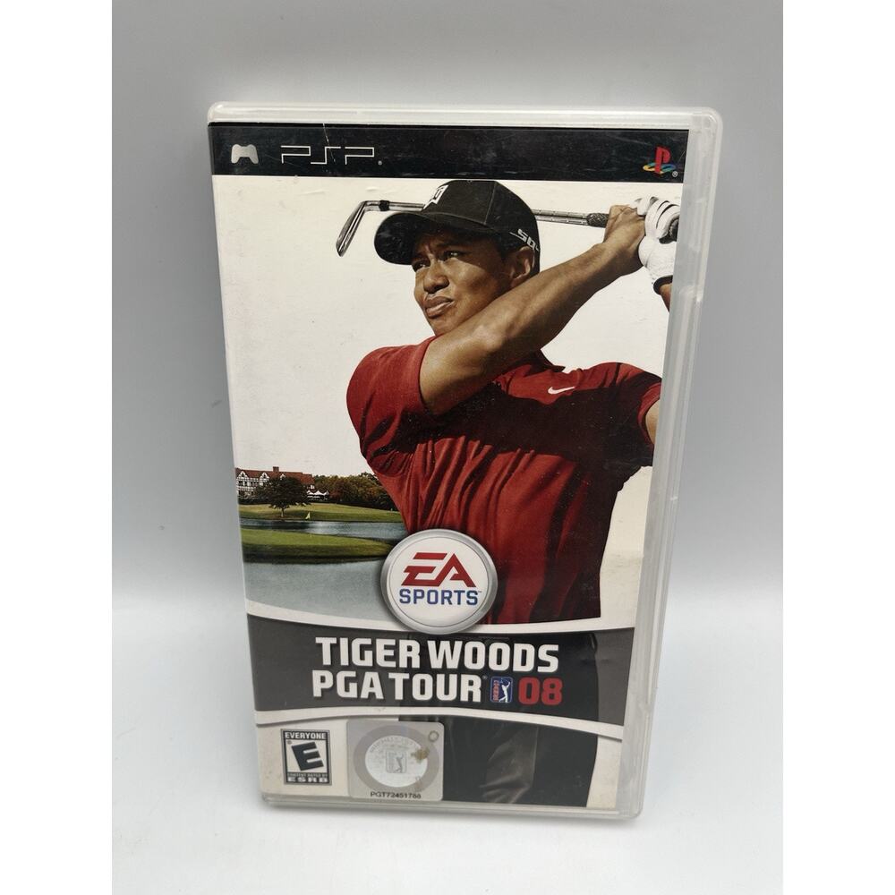 PSP PlayStation Portable Tiger Woods PGA Tour 08 Game - COMPLETE With Manual!